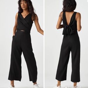 Vetta The Two Piece Apron Jumpsuit in Black size 8